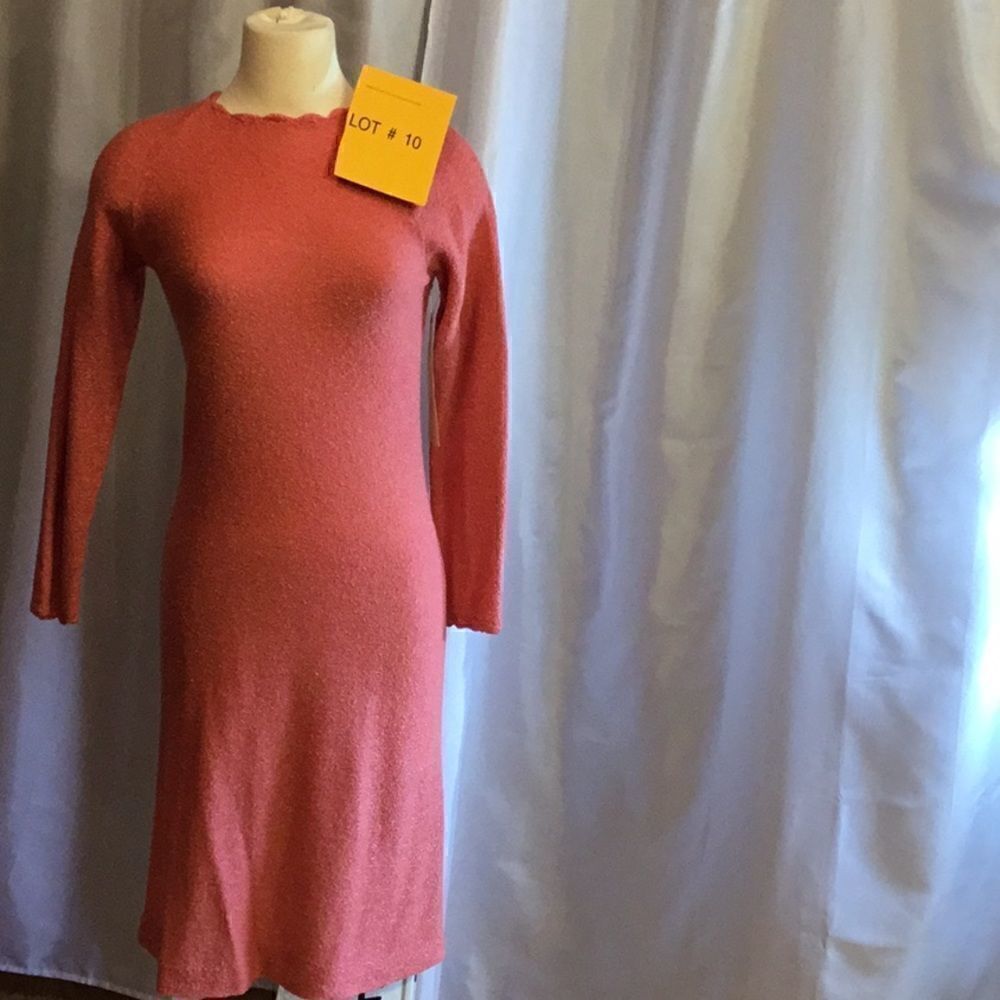Lightweight long sleeve sweater dress in 7/8